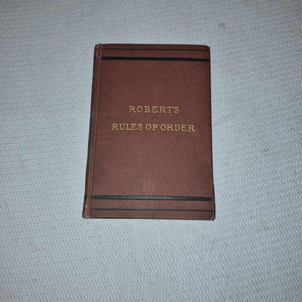 Hardcover Scott, Foresman c1907 Pocket Manual of Robert's Rules of Order